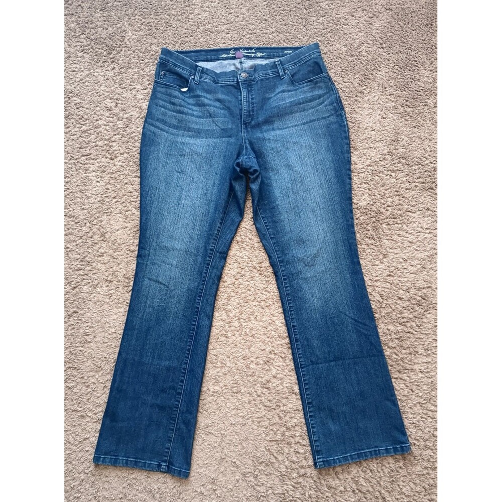 Gloria Vanderbilt Jordyn Jeans Curvy Boot Cut All Around Slimming Size 16